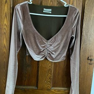 Urban outfitters size small Velour crop top